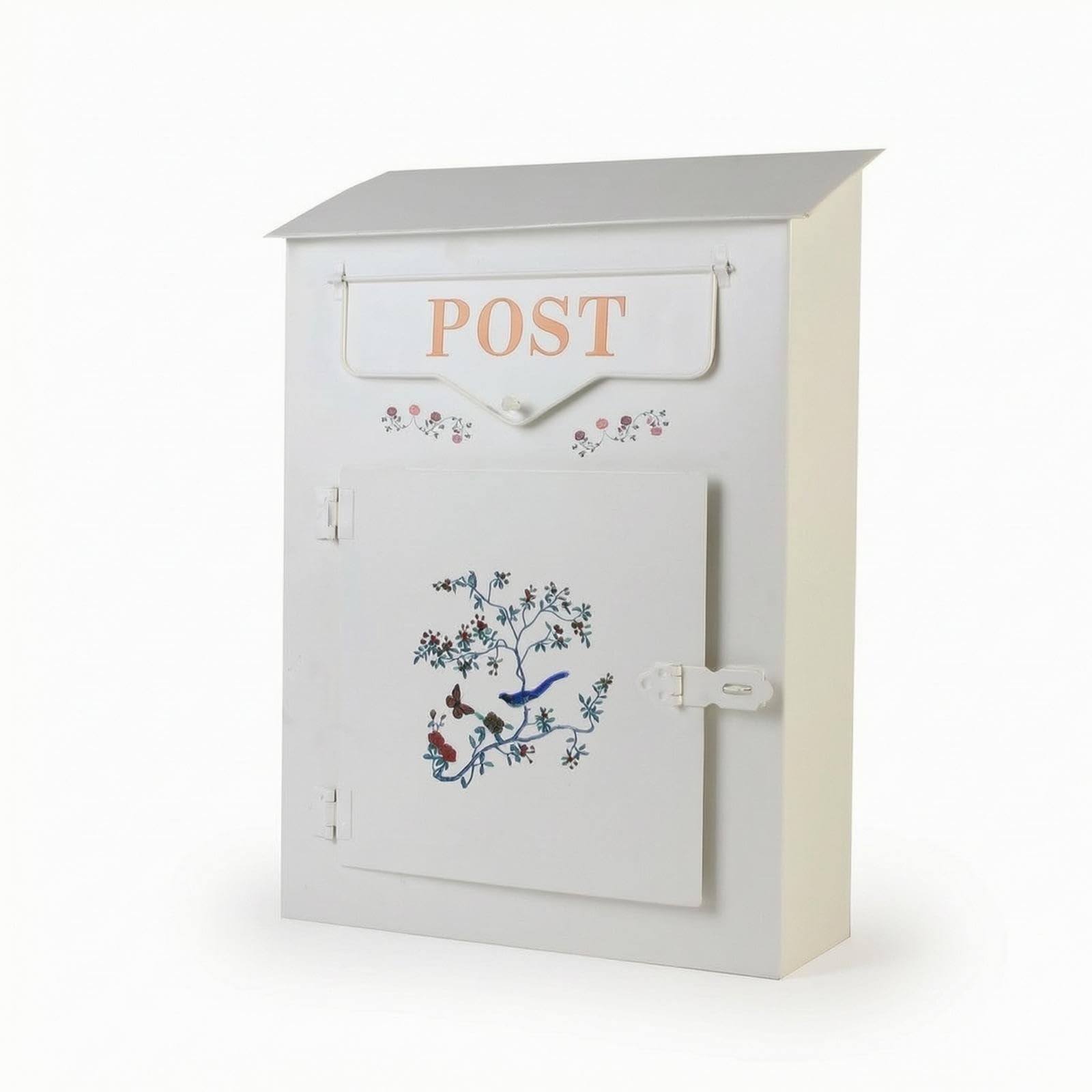 Wall-Mounted Mailbox Decorative Wall Mailbox Vintage-Style Mail Box for Homeowners, Porch, Entryway, Garden-image-10