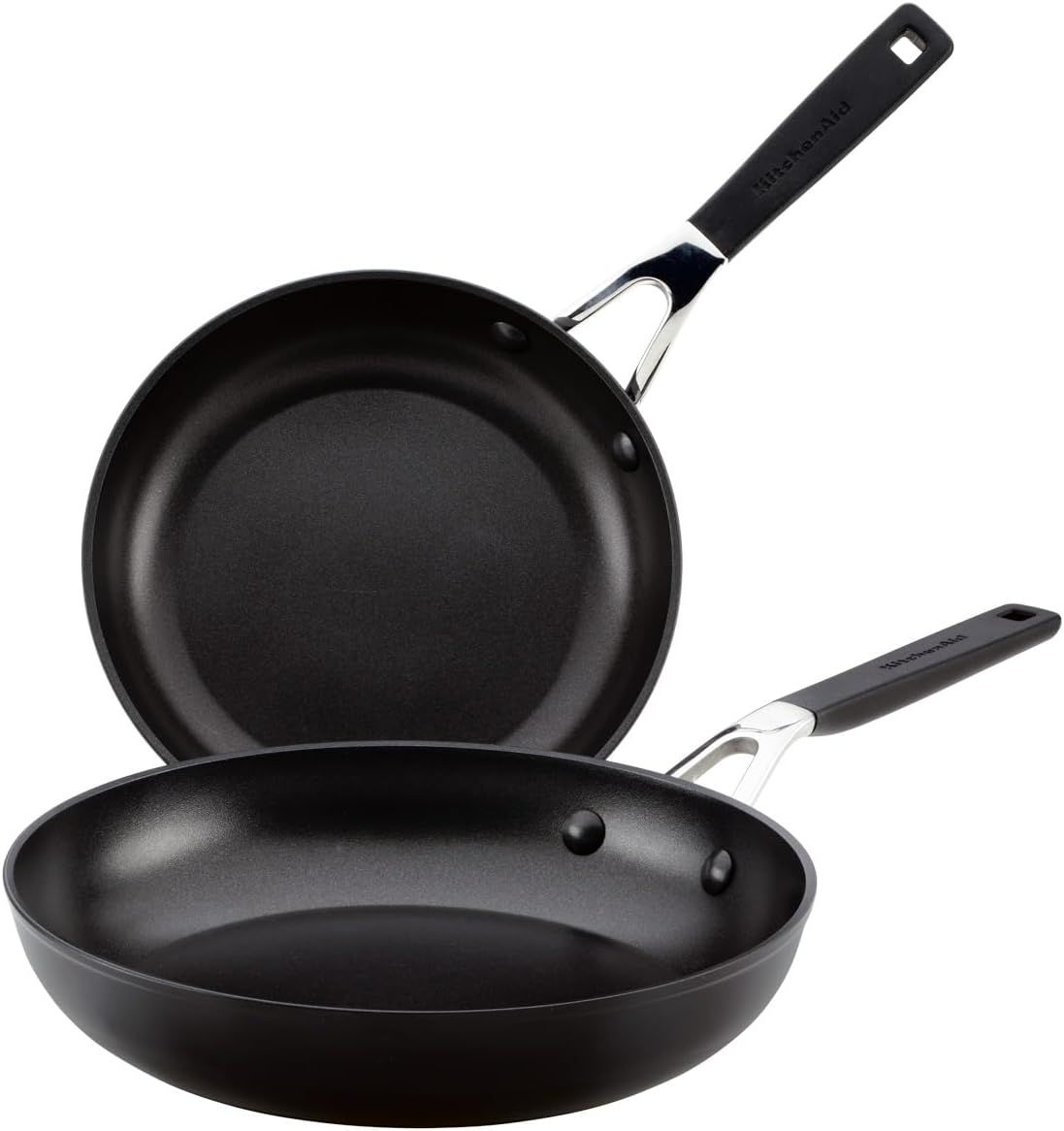 KitchenAid Hard Anodized Nonstick Frying Pan/Skillet, 10 Inch - Onyx Black