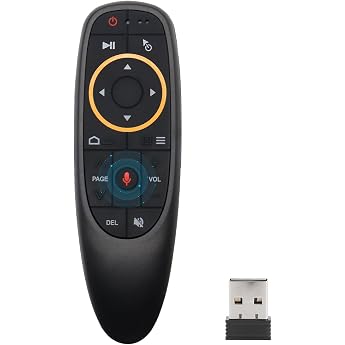 G10S Air Mouse Remote Control PC Remote Control 2.4GHz Bluetooth Remote Control with 6 Axis Gyroscope USB Voice Control Remote Control for Smart TV PC for Google Android TV Box