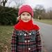 YKYUASD Knitted Tassel Scarf Kids Toddler Scarves Neck Warmer Fashion Solid Wrap Shawl for Winter Boy Girl (Red)