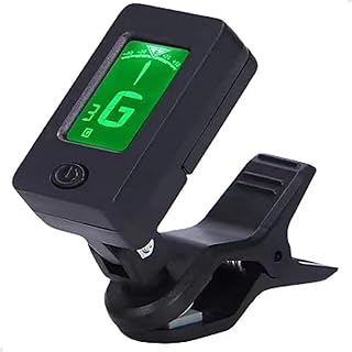 Afinador digital cromático clip 360° para violão violino guitarra ba