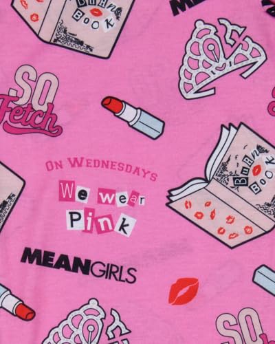 Mean Girls Girls' On Wednesdays We Wear Pink Sleep Tossed Print Pajama Pants4