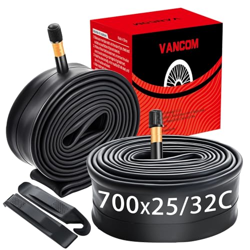 2-Pack 700c Bike Tubes, Puncture-Resistant, 48mm Schrader