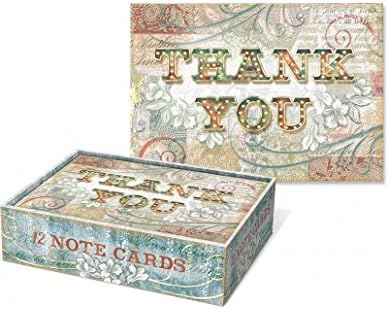 Punch Studio Tarjetas de notas troqueladas de marquesina de agradecimiento