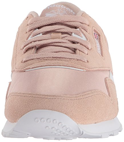 Image of Reebok Men's Classic Nylon Sneaker, Sf-Bare Beige /White, Size 9.5