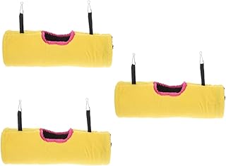 Didiseaon 3 Pçs Papagaio Túnel Rede Hamster Tubo Ninho Critter Esconderijo Dwraf Hamster Rede Rato Brinquedos Hamster Esconderijo Cobaia Cama Esquilo Túnel Hamster Gaiola Acessórios De