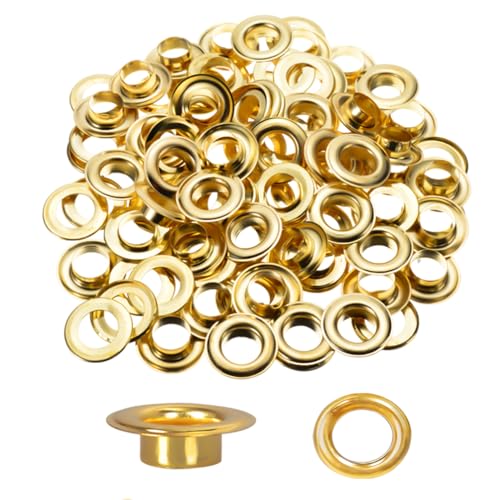 Heavy Duty 500pcs Grommets Washers 3/8 Inch Inside Diameter Hole for Curtains, Canvas Tarps Craft Making Eyelet Repair Replacement
