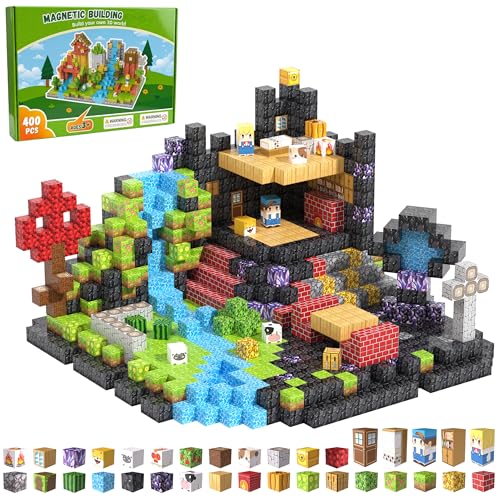Fitrobust 400-Piece Magnetic Building Blocks
