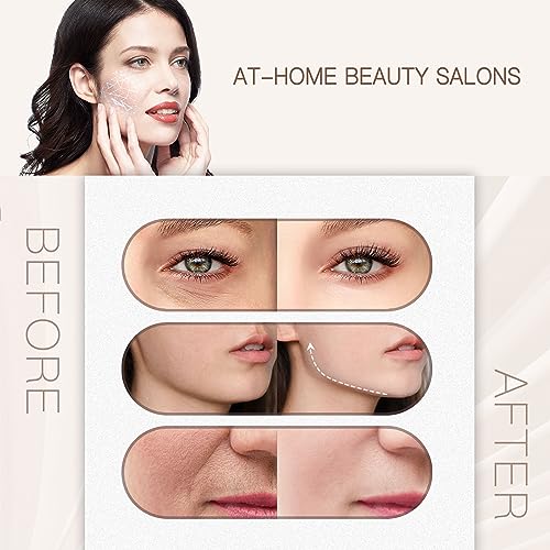 Radio Frequency Facial Machine - 5 In 1 Home Anti-Aging Skin Tightening Rejuvenation Skin Care Device, Light Therapy For Wrinkles Lifting High Frequency Face Massager With Ems #TOP4