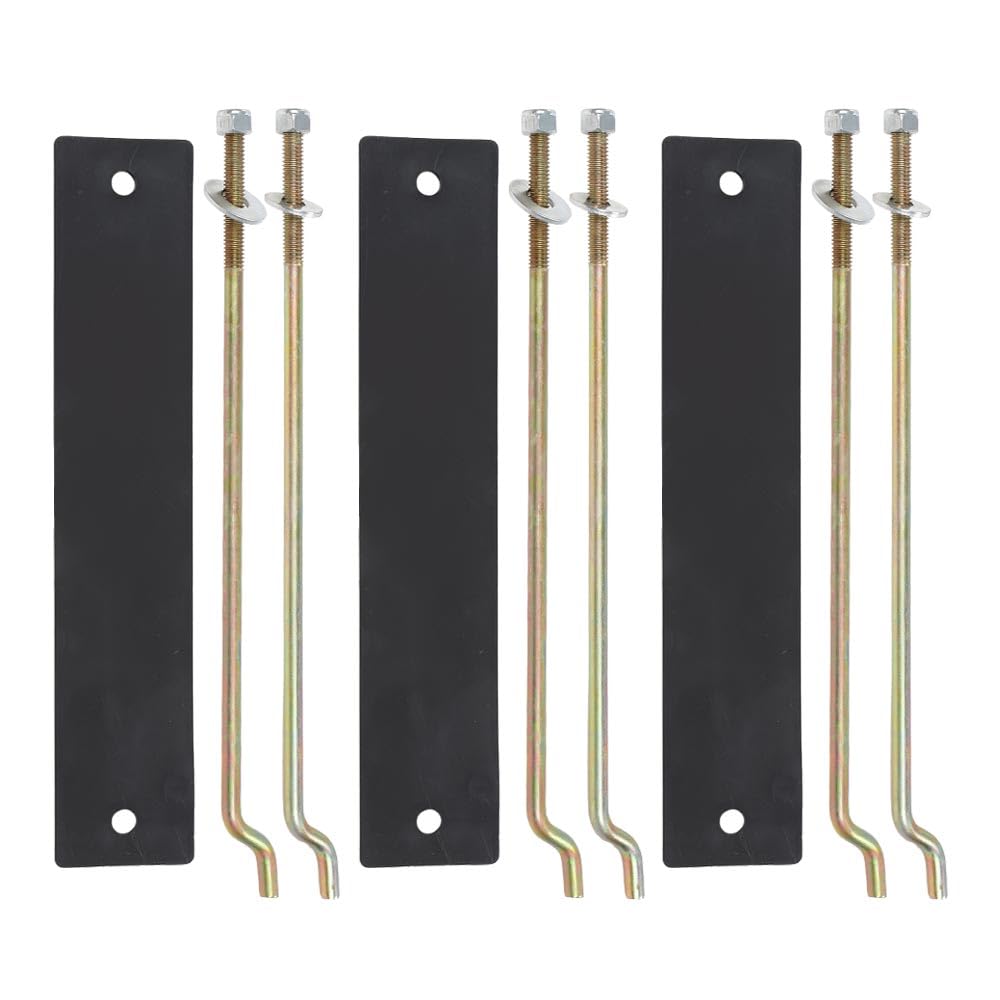 G-PLUS 3 Pack Battery Hold Down Retainer Plate Rods Kit Fit Club Car DS and Carryall Electric Golf Cart 1981-2013 101090801, 1013683