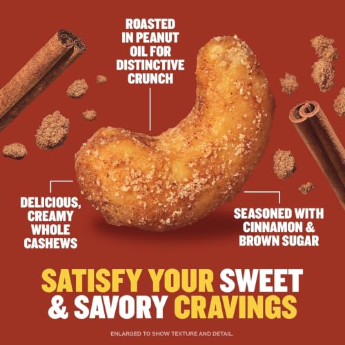 Image of PLANTERS Cashews Cinnamon & Brown Sugar and Rosemary & Sea Salt- Trail Mix Snack Packs, Snack Pack, Party Trail Mix, 10 Oz, 2 Bags (5 Oz Per Flavor)