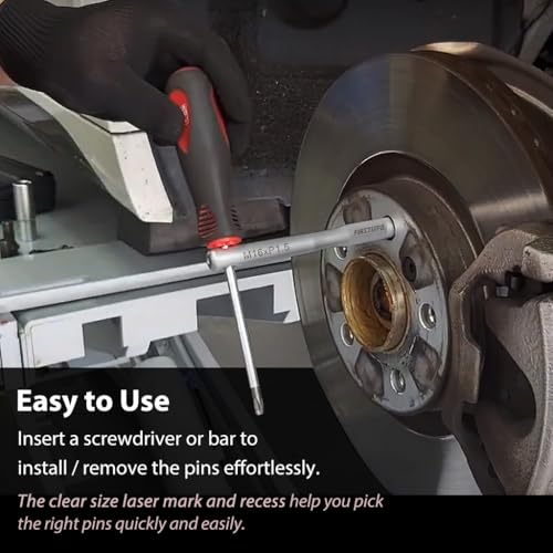 Image of FIRSTINFO F3924N Wheel Hanger Pin Set-8 Piece, Wheel Stud Alignment Guide Tool, for Changing Tires on Cars with Lug Bolts