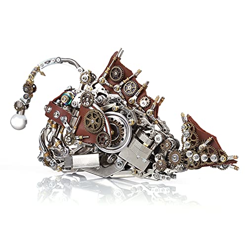 Puzzle 3D metalu, zestaw samodzielnego montażu żabnicy, rozkładana układanka 3D stali nierdzewnej dorosłych, zabawka edukacyjna, ozdoba biurko łamigłówką – 1064 elementy