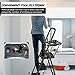 BLACKHORSE-RACING 3 Step Ladder with Tool Tray Platform, 500 lbs Folding Step Ladder, Wide Non-Slip Pedal, Portable Steel Ladder for Kitchen Pantry Home Office