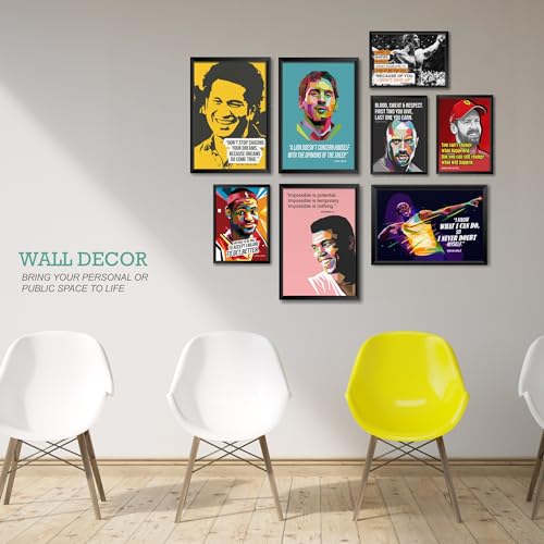 Image of PAPER PLANE DESIGN PPD Motivational Quotes Wall Framed Posters, Office Wall Decor, Inpirational Wall Frames. Large Frames with Quotes. (MDF PRINTS, D) (MDF POSTERS)