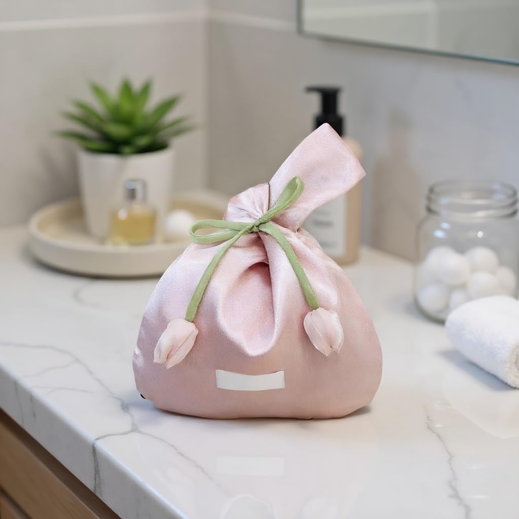 Leadigol Chinese Style Handbag Silk Pouch,Vintage Elegant Sleeve Knot Wrist Bag Handheld Bag(Style1)