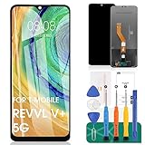 for T-Mobile REVVL V+ Plus 5G LCD Screen Replacement Touch Display Digitizer Assembly Replacement Repair Parts with Tools (Black)