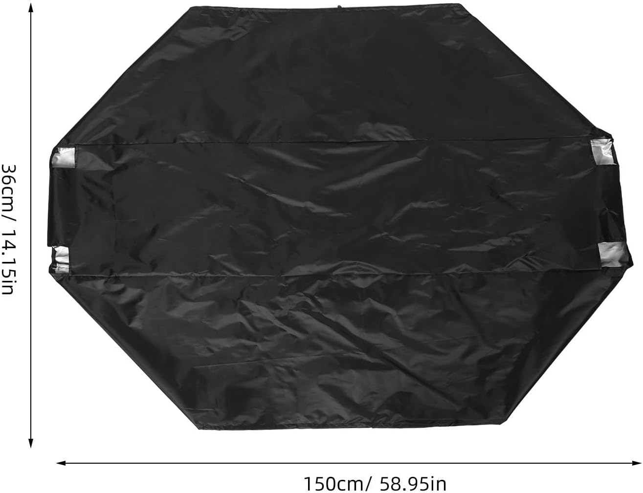 BESTYASH Firewood Waterproof Log Oxford Cover 150x36x36cm Black Rack Cloth | Tear-resistant, Wear-resistant, Easy-clean Surface, Simple Storage, Outdoor Shed Use for Log Store and Wood Pile
