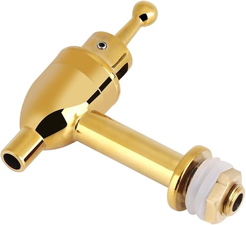Miniatura 3 de Tnfeeon Grifo de repuesto para dispensador de bebidas, grifo de cobre, aleación de zinc de cobre para vino, cerveza, dispensador de bebidas (dorado,