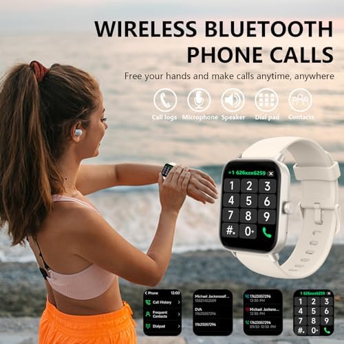 Smart Watch for Men and Women - Alexa Built-in Smartwatch with Heart Rate, Sleep and Blood Oxygen Monitor,24/7 Heart Rate Auto Image Correction, Portable Smartwatch Dynaudio Speakers 4 51qbISST3wL. AC