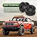 2 PCS Car Transfer Case Shift Linkage Bushing Grommets,Transmission Shift Linkage Kit with E-Clips, Replaces OEM #68078974AA 68078975AA, for Dodge Ram 1500 2500 3500 (Black)