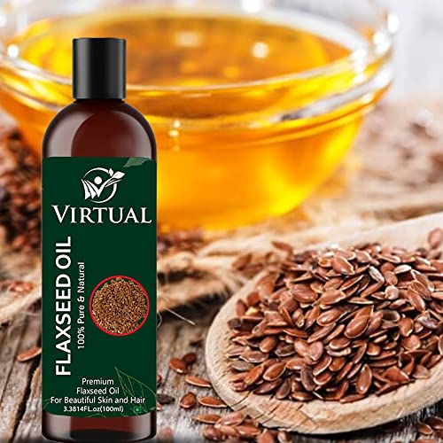Image of VIRTUAL Pure Essential Oil For Stronger Hair, Body Skin Care, Moisturizing Dry Skin, Eyelash & Nails Cold Pressed Oil With No Mineral & Silicones