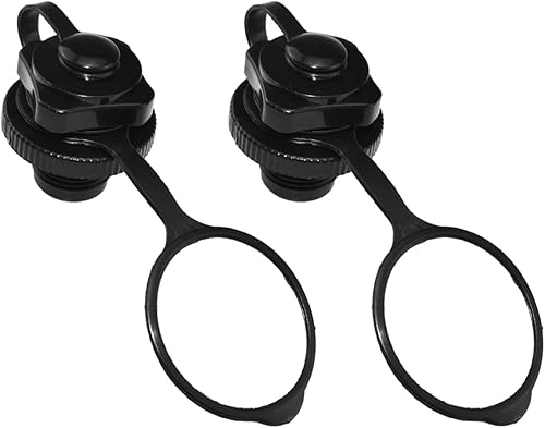 Aifeier ET 2 válvulas de aire de barco inflable, válvula Boston de repuesto de inflado unidireccional para balsa inflable de goma, balsa bote,