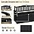 Acurax 80-Gallon Outdoor Storage Bench, Waterproof Deck Box with Lockable Lid & Armrests for Patio, Garden, Pool, Black