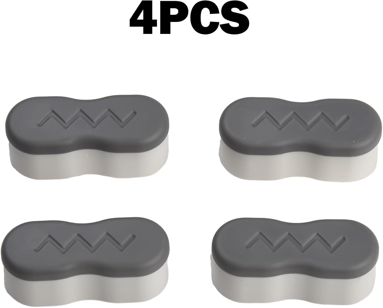 Bathroom Accessories Set of 4 Replacement Toilet Seat Buffers with Secure Attachment