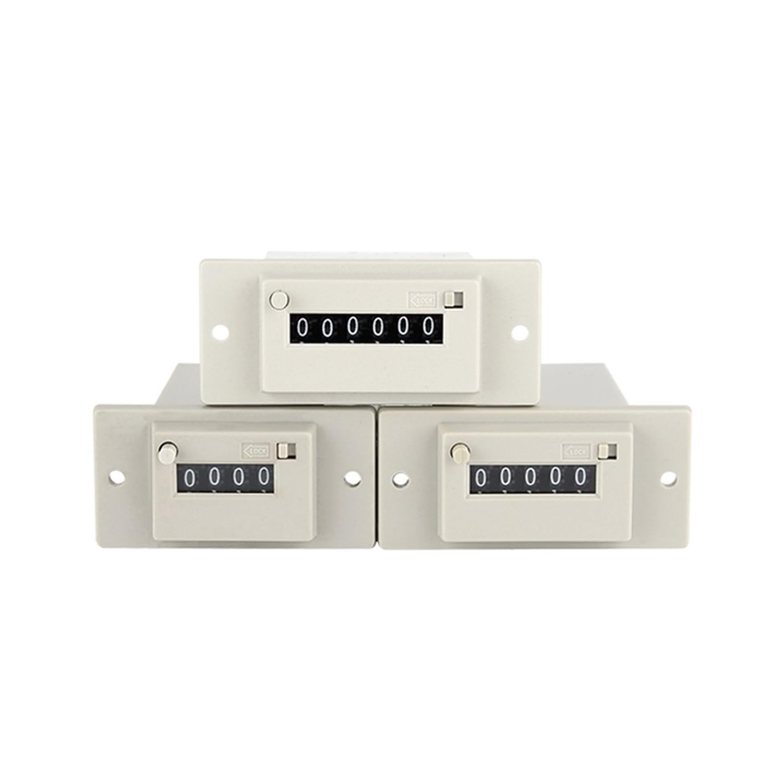 Contador electromagnético CSK 6-CKW DC24V抗干扰脉冲计数器带手动锁定功能 7