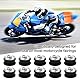 Yuehuabao M6 Motorrad Gummitüllen 20 Stück Peugeot Verkleidungsschrauben Gummimuttern Kit Draußen Motorcycle Rubber Grommets Verkleidungen Windschild Ersatzzubehör Verkleidung Schrauben