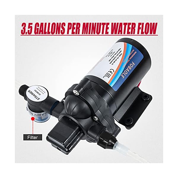 12V Fresh Water Pump Camper Water Pump With Pressure Switch 33Series