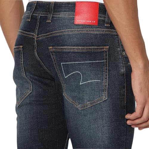 Image of Spykar Men's Kano Slim Fit Mid-Rise Jeans (Ankle Length)