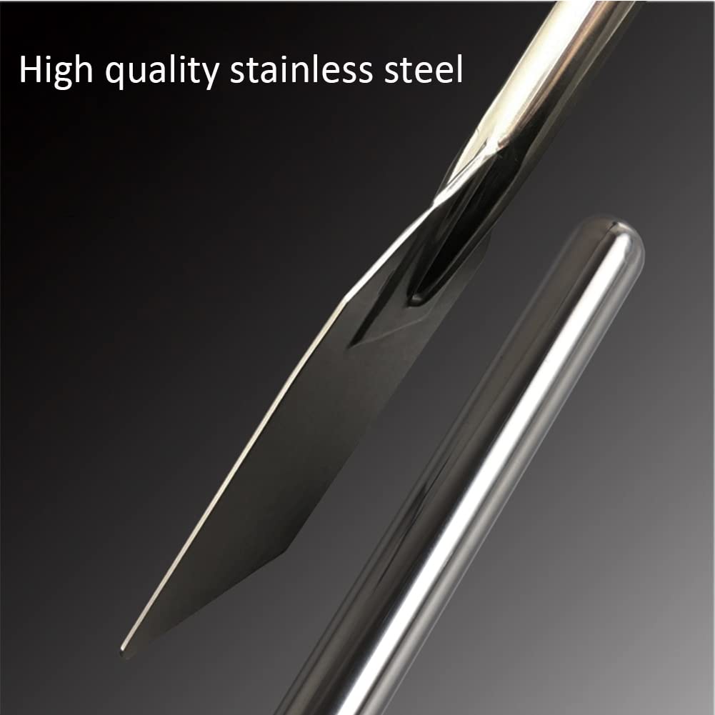 Poignée à poignée Stirdle pagaie en acier inoxydable mélange pagaie bâton de cuisson multifonctionnel pour la cuisson à grande partie,11.5 * 23 * 130cm