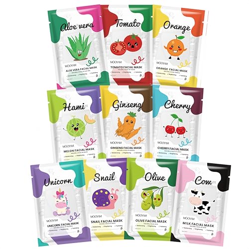 10PCS Gesichtsmasken Set - Gesichtsmaske Kinder & Frauen -...