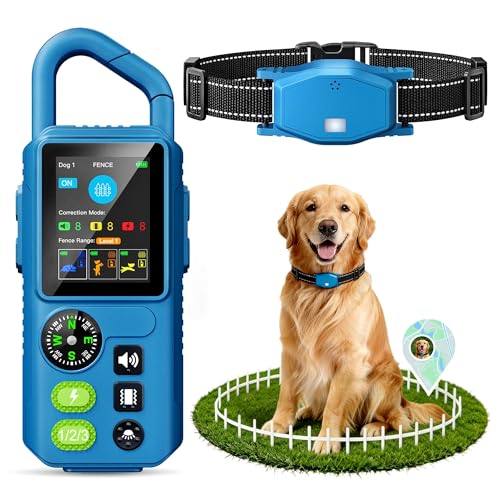 PetChums Wireless Dog Fence System, 5-in-1 Electric Fence for Dogs, Protection & Training, Fence...
