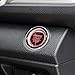 ToBeQueen Bling Car Crystal Rhinestone Ring Emblem Sticker, Car Interior Decoration, Bling Car Accessories for Women, Push to Start Button, Key Ignition Starter & Knob Ring (Black)
