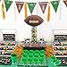 24 Pcs Football Plastic Cups 12oz Disposable Football Field Design Drinking Cups Football Sports Bulk Cups for Game Day, Family Dinner, Sports Event Party Supplies