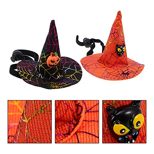 Disfraz Halloween Sombrero Hechicera para Mascotas miniatura 5