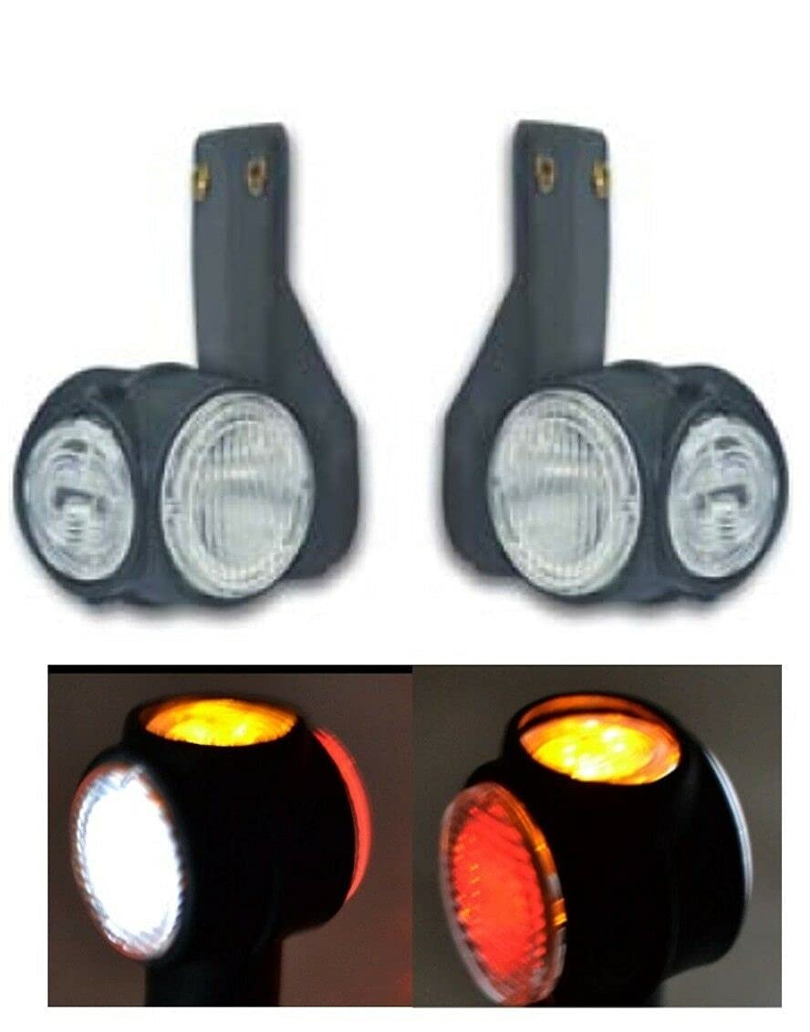 Luce Ingombro LED Per Camion 12V/24V - 2 Pezzi, 3 Colori (Bianco, Rosso, Arancio), Impermeabile - Foto 3
