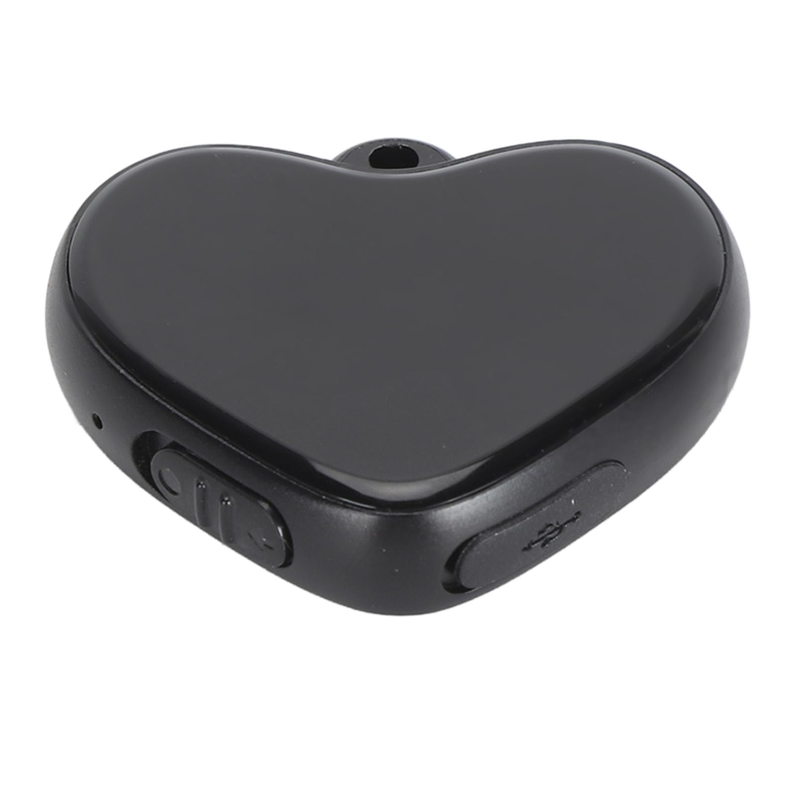 Grabadora de Voz en Forma de Corazón, Grabadora de Voz Digital con Auriculares, Colgante en Forma de Corazón, Reducción de Ruido HD, Grabadora Activada por Voz para Conferencias