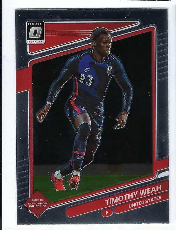 TIMOTHY TIM WEAH 2021-22 Panini Donruss Optic Road to FIFA World Cup Qatar 2022 Soccer 163 USA United States Card LOSC Lille
