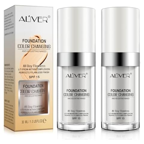 Colour Changing Foundation for Aging Skin Cover