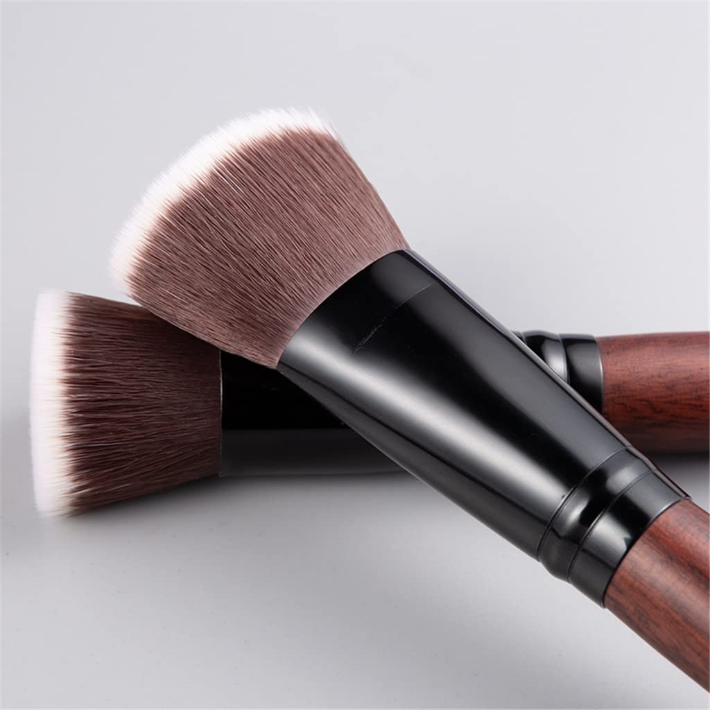 Juego de brochas de Maquillaje, 10 Uds., brocha de Madera para Colorete en Polvo, brocha para Mezclar Sombra de Ojos, Herramienta de maquillaj