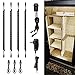TORCHSTAR LED Safe Lighting Kit, (4) 12’’ Linkable Light Bars + Motion Sensor + Power Adapter, Under Cabinet, Gun Safe, Locker, Closet, Under Counter, Shelf, Showcase Lighting, 3000K Warm White
