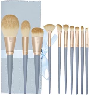 Trisoye - Lote de 10 bases de maquillaje en polvo de nailon, color azul