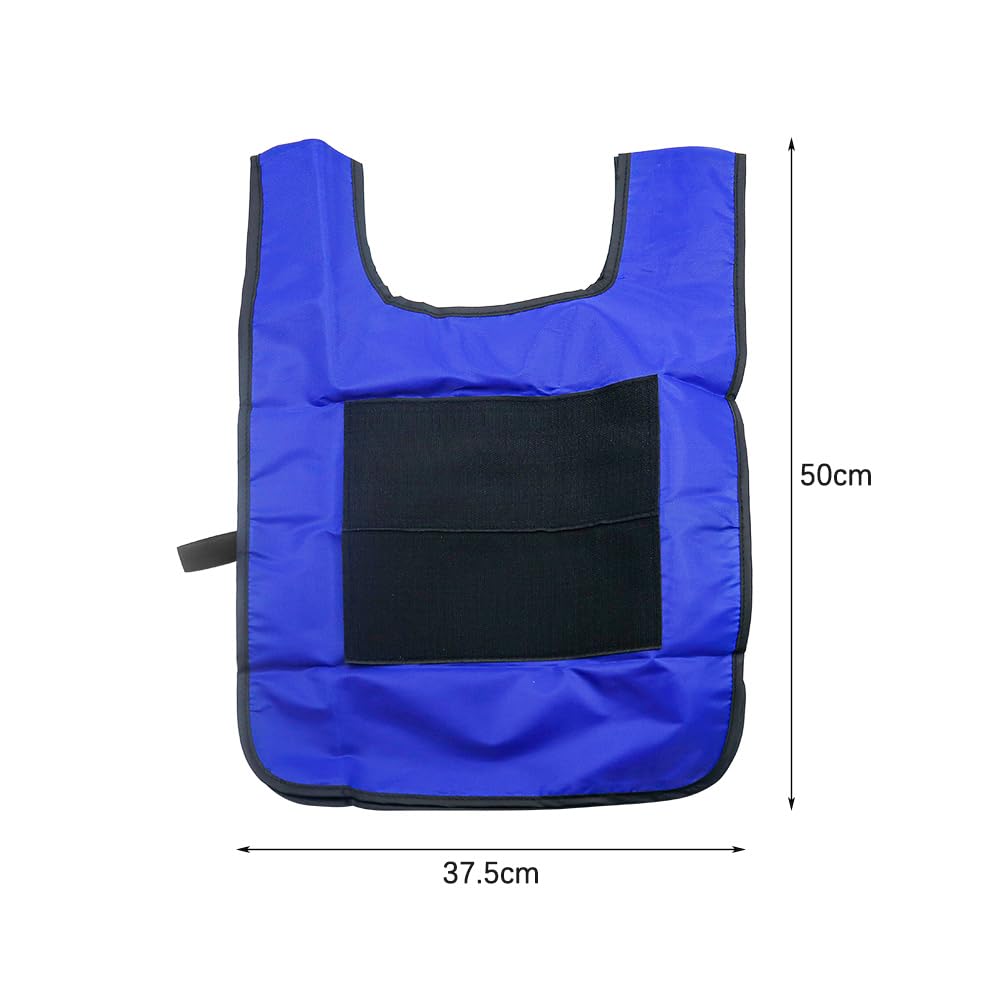 Ensemble de Jeu de Dodgeball 12 pièces – Gilet d'étiquette de Ballon Chasseur 2 pièces avec 10 balles pour Jeux d'intérieur et d'extérieur – Bleu