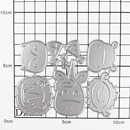Dzixy Adorable Lion Fox Metal Cutting Dies For Card Making Kit Embossing Paper Die Cuts Scrapbook Machine Stencils Storage Pockets Supplies #TOP2