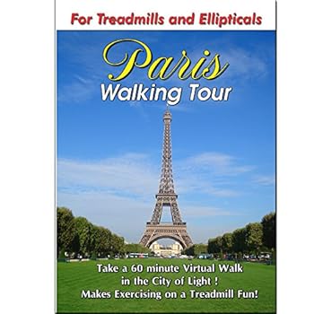 DVD Paris Walking Tour Exercise Scenery DVD for Treadmills Book