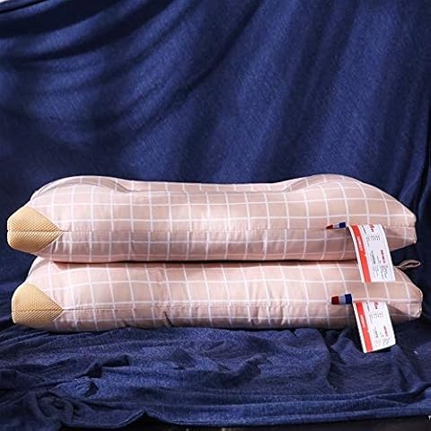 HOUMEL 2 Pack Sleeping Pillows, Hotel Pillow Down Alternative Dust Mite Resistant & Hypoallergenic, Standard Size Bed Pillow For Neck/Shoulder Pain/Allergy Sufferers And Back/Stomach/Side Sleepers Cover